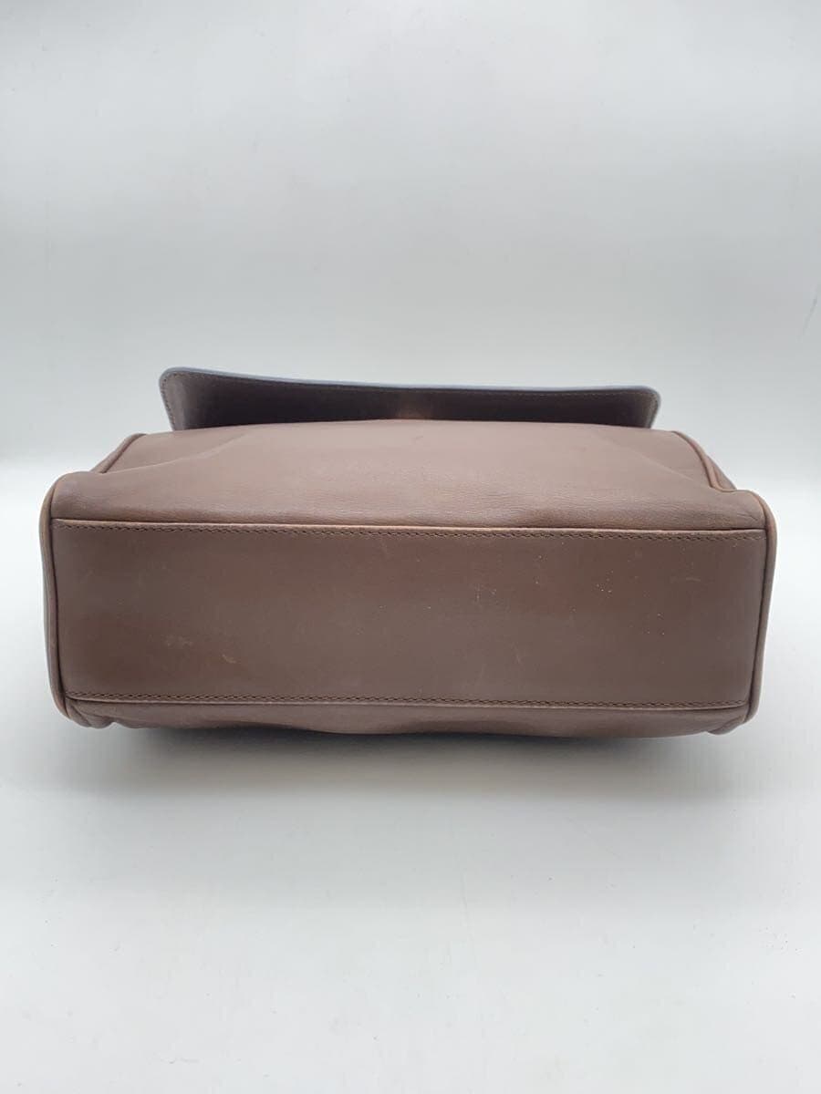 CELINE Circle Logo Leather BRW 4