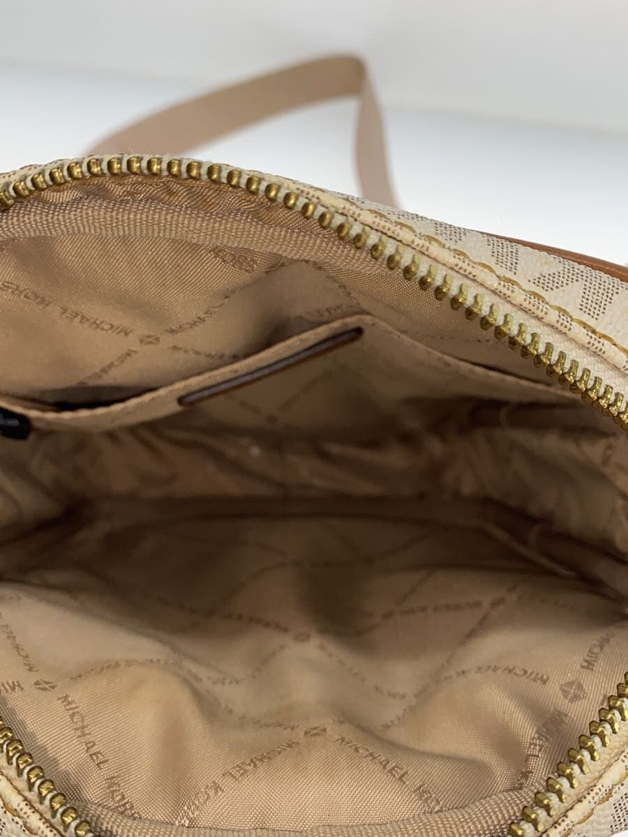 MICHAEL KORS Shoulder Bag PVC WHT All Over Pattern 6