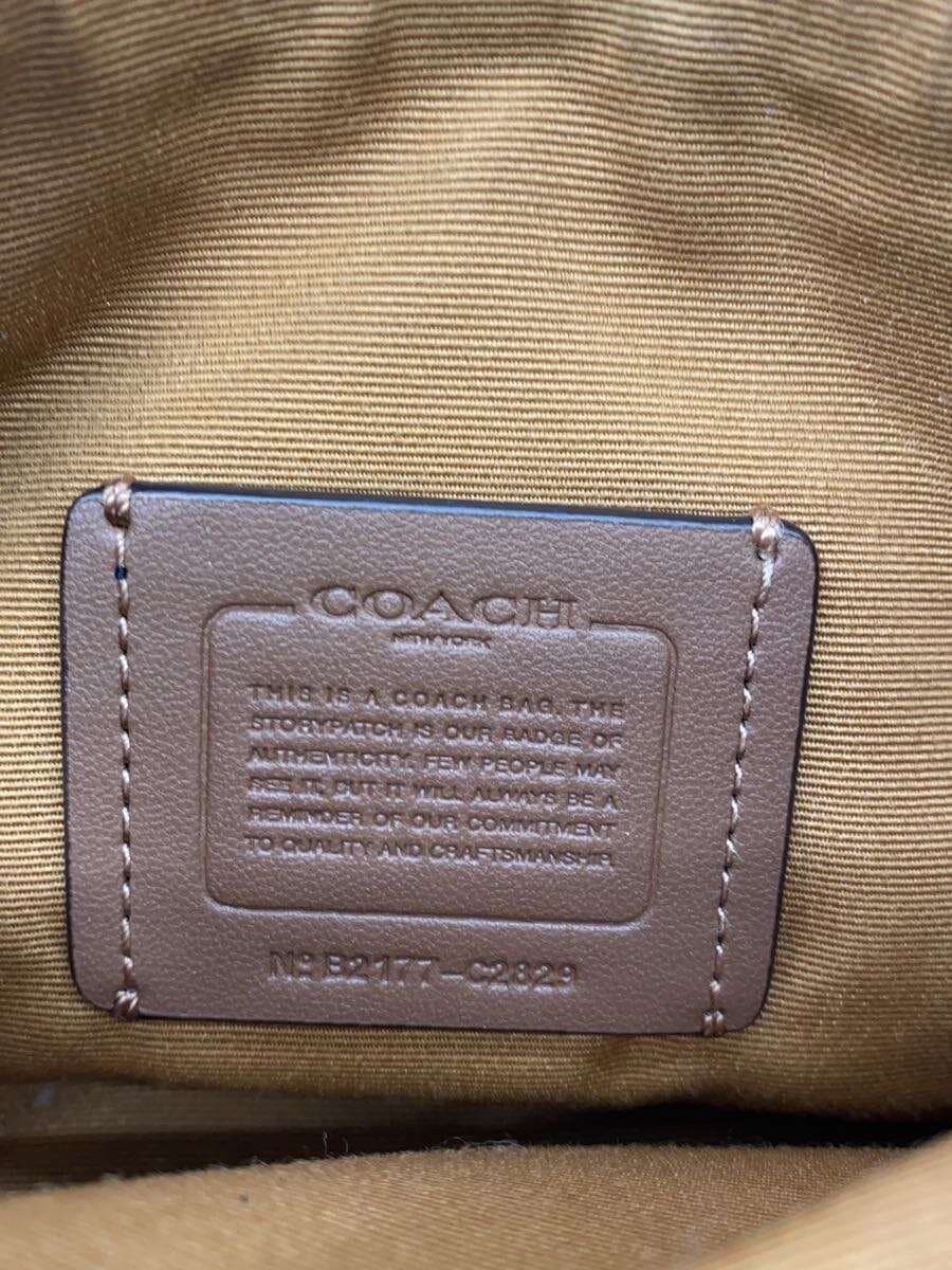 COACH Dempsey Pebbled Leather Shoulder Bag Leather BEG C2829 5
