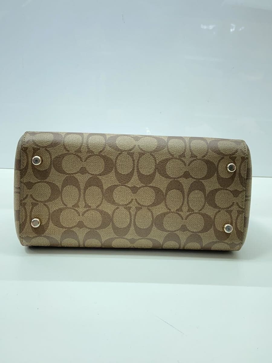 COACH2-Way Ro One Satchel In Signature BEG All Over Pattern F83607 4