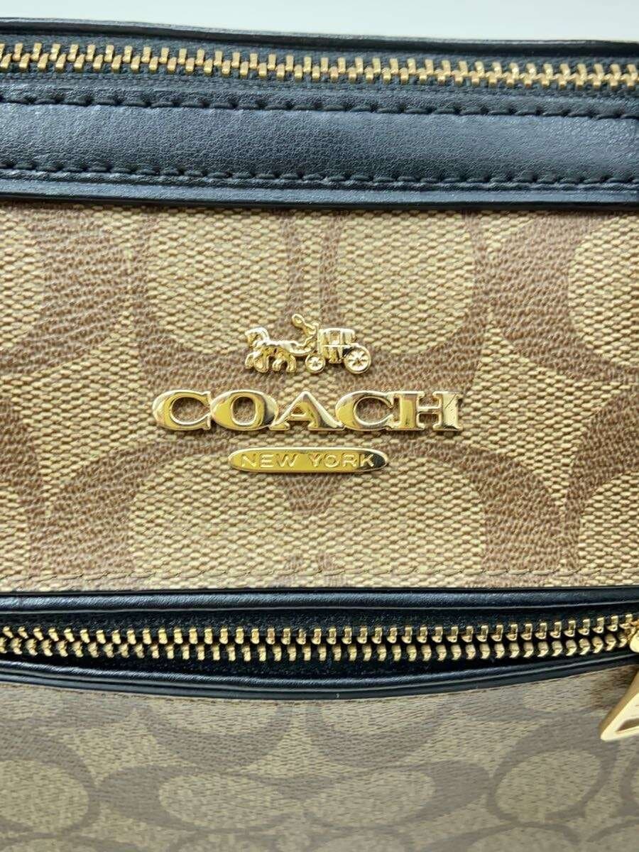 COACH2-Way Ro One Satchel In Signature BEG All Over Pattern F83607 5