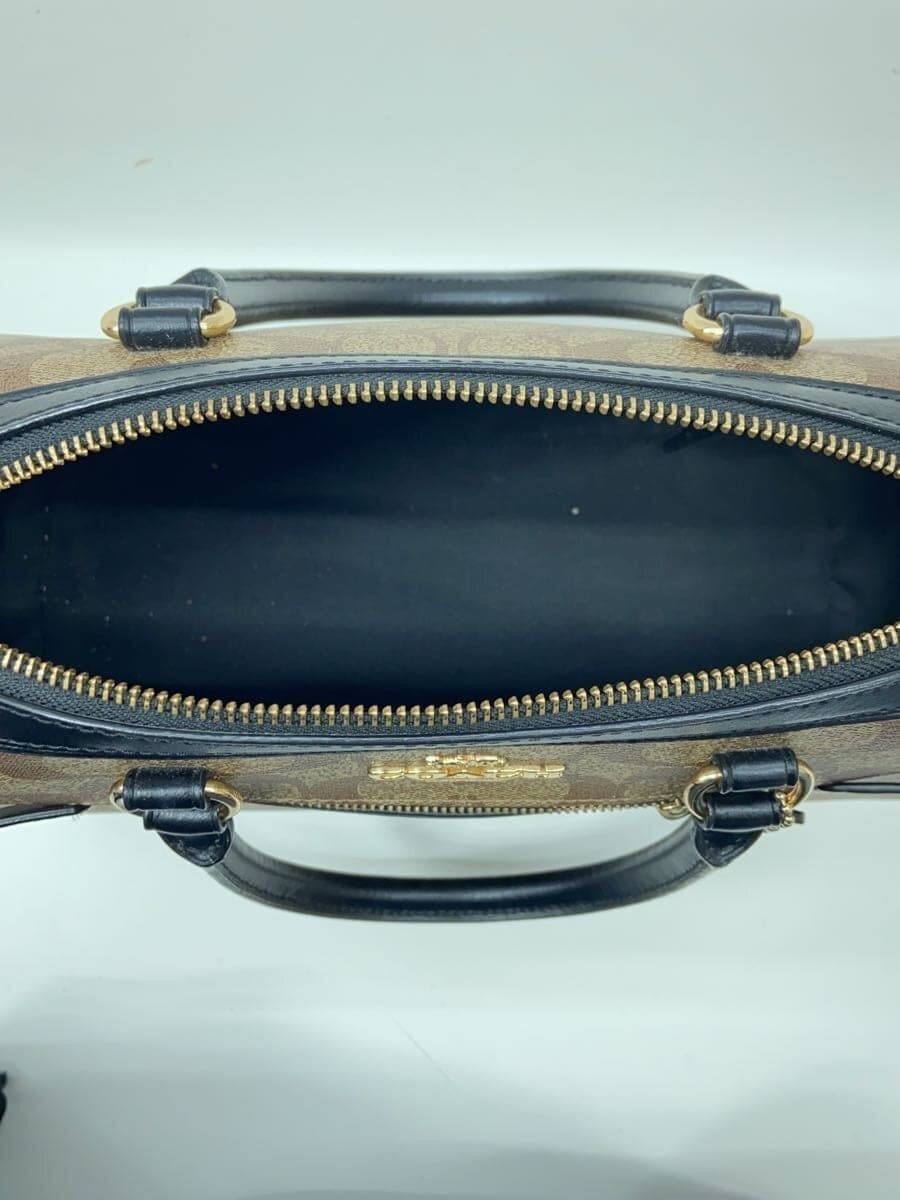 COACH2-Way Ro One Satchel In Signature BEG All Over Pattern F83607 6