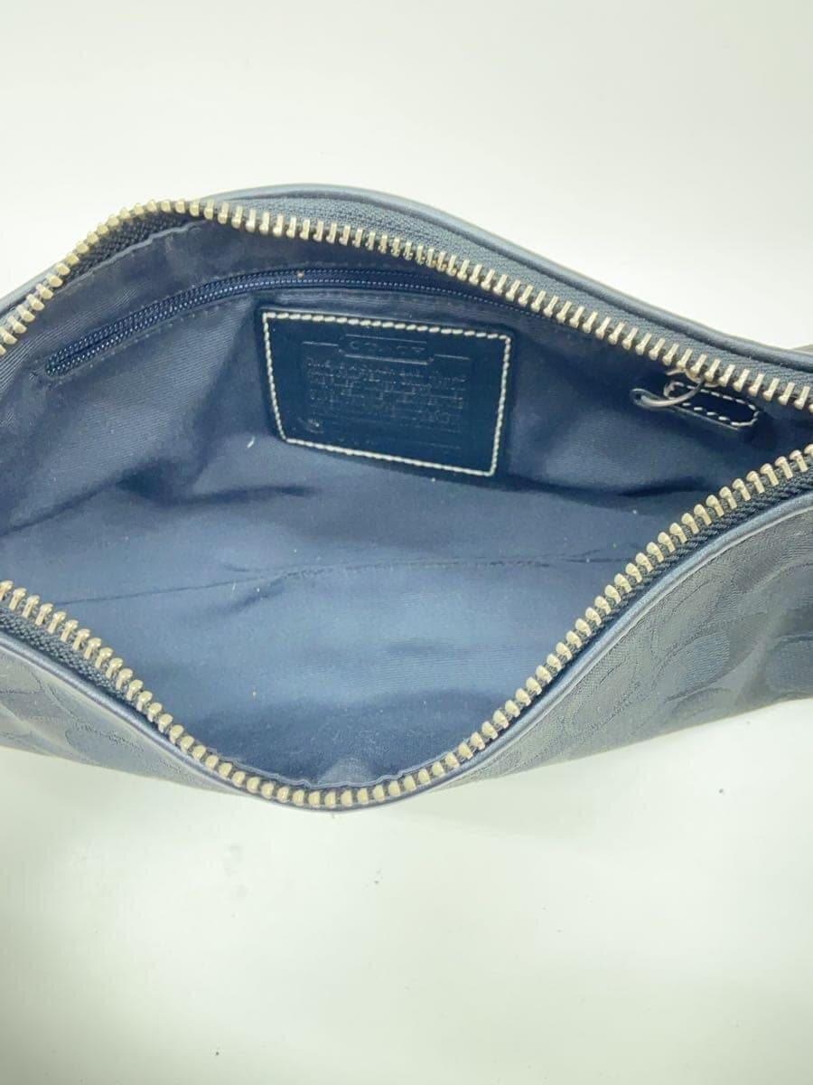 COACH Bag Canvas BLK All Over Pattern Y2k Accessory Pouch 5