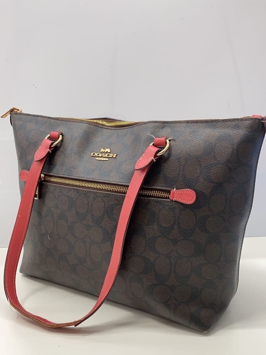 COACH Gallery Tote_Signature_Pink Leather BRW 2