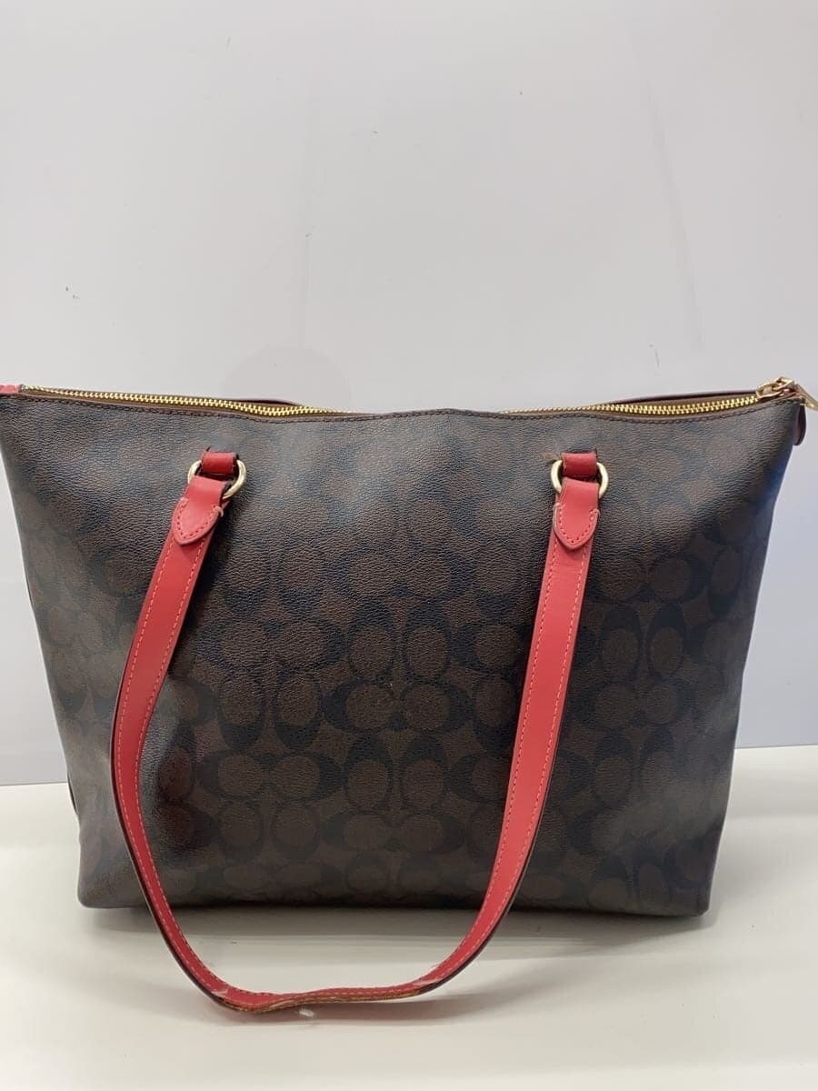 COACH Gallery Tote_Signature_Pink Leather BRW 3