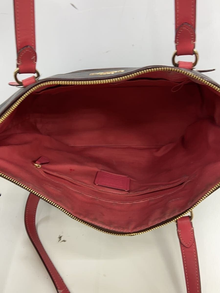 COACH Gallery Tote_Signature_Pink Leather BRW 6