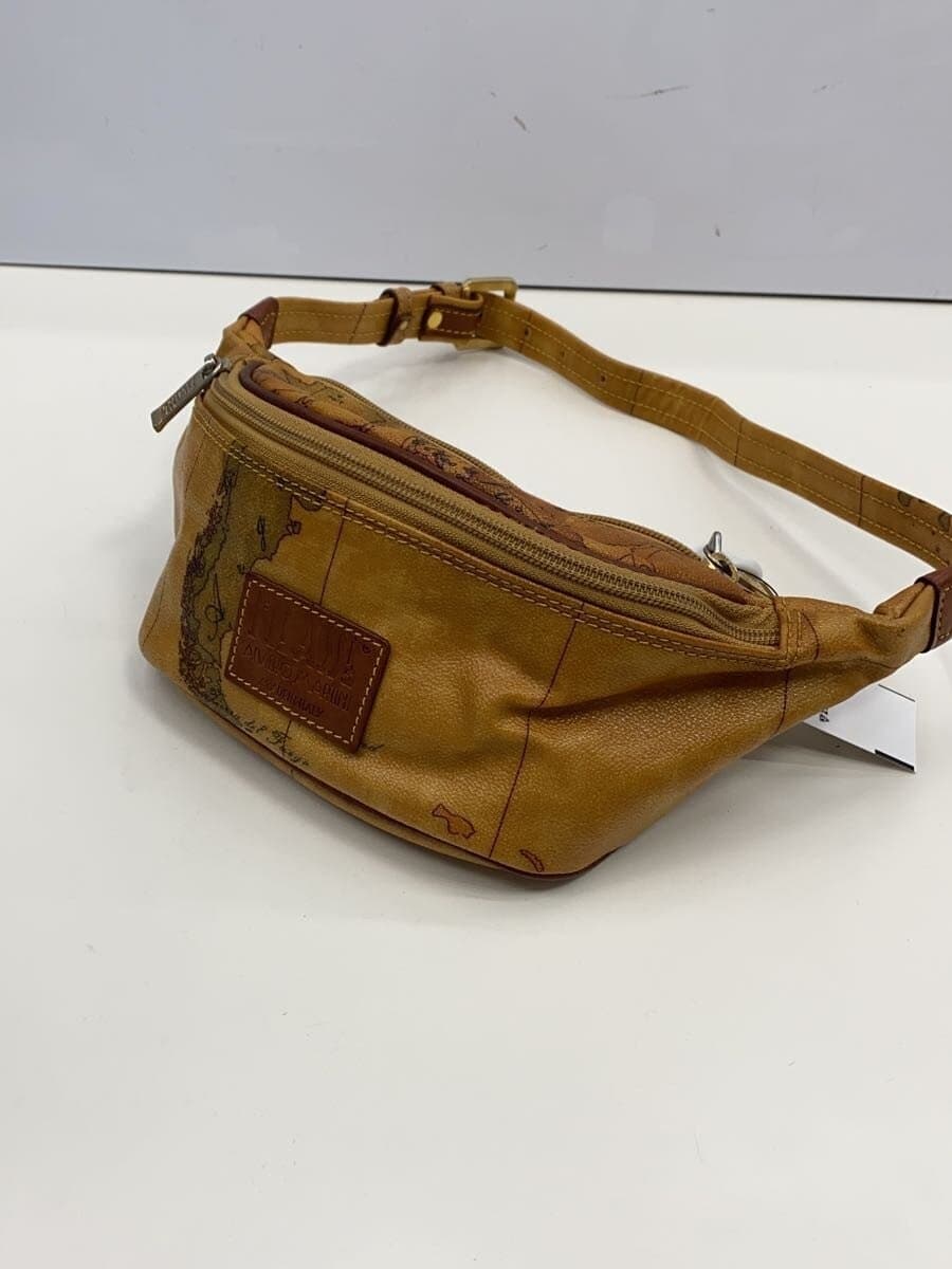 PRIMA CLASSE Waist Bag Leather CML Map Pattern 2