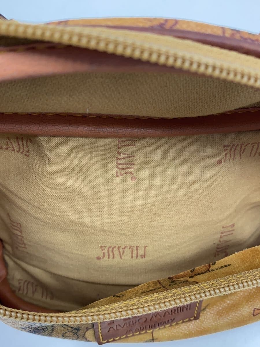 PRIMA CLASSE Waist Bag Leather CML Map Pattern 5