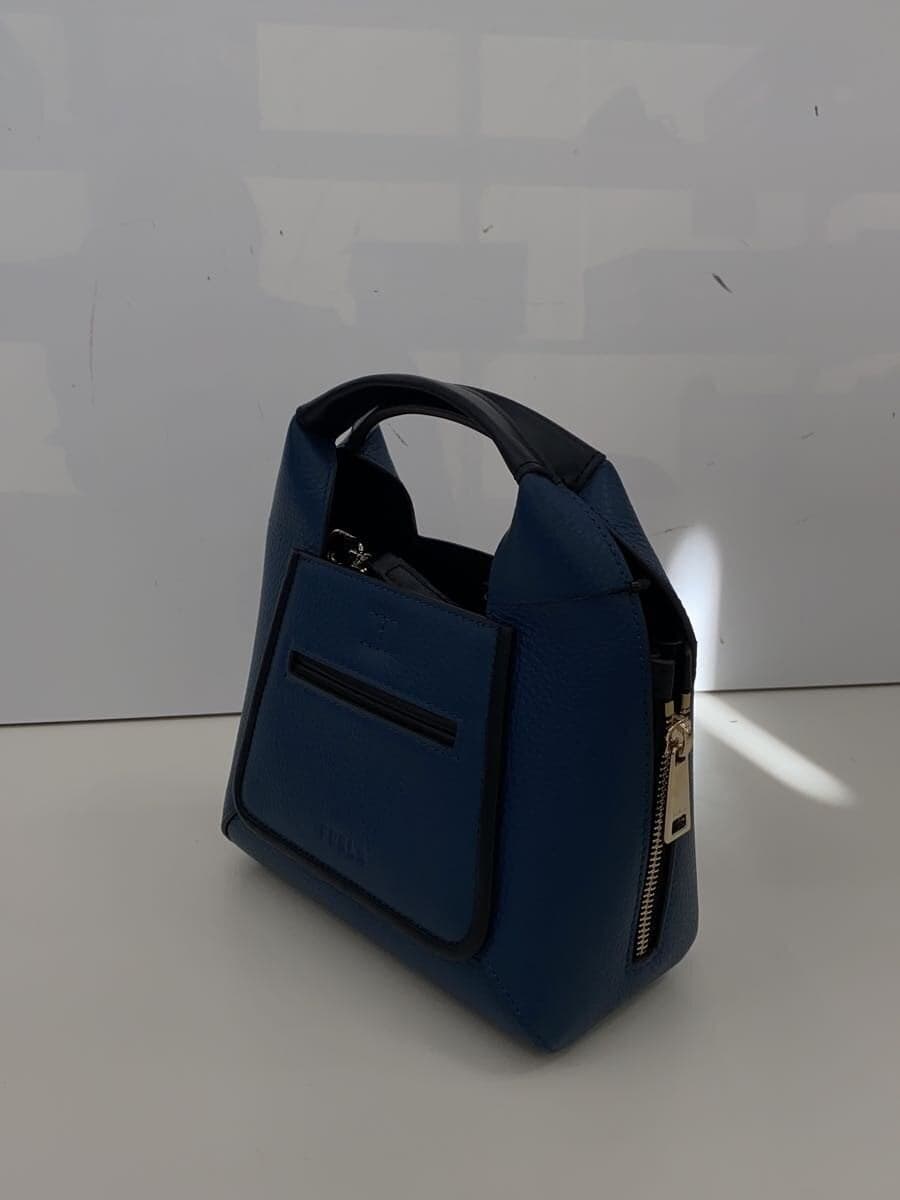 FURLA shoulder bag -- BLUE all-over pattern 2