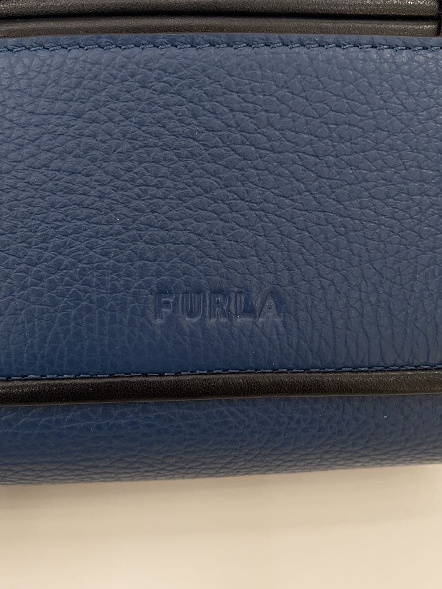 FURLA shoulder bag -- BLUE all-over pattern 5