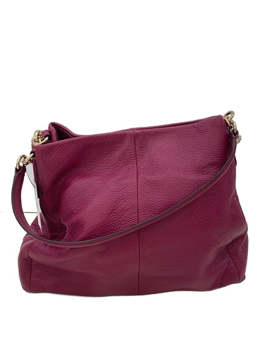 COACH bag leather PNK plain