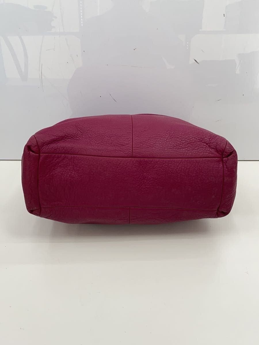 COACH bag leather PNK plain 4