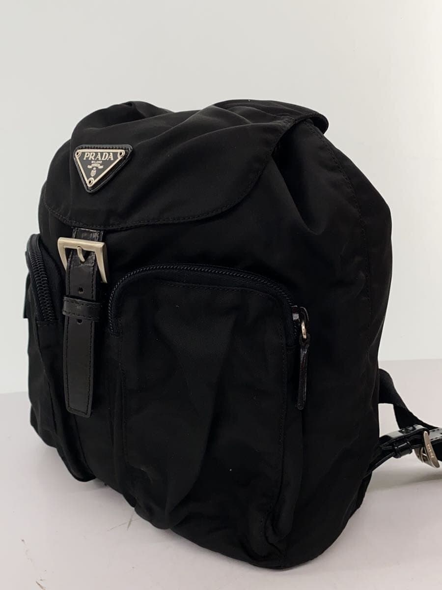 PRADA backpack nylon black plain V130 2