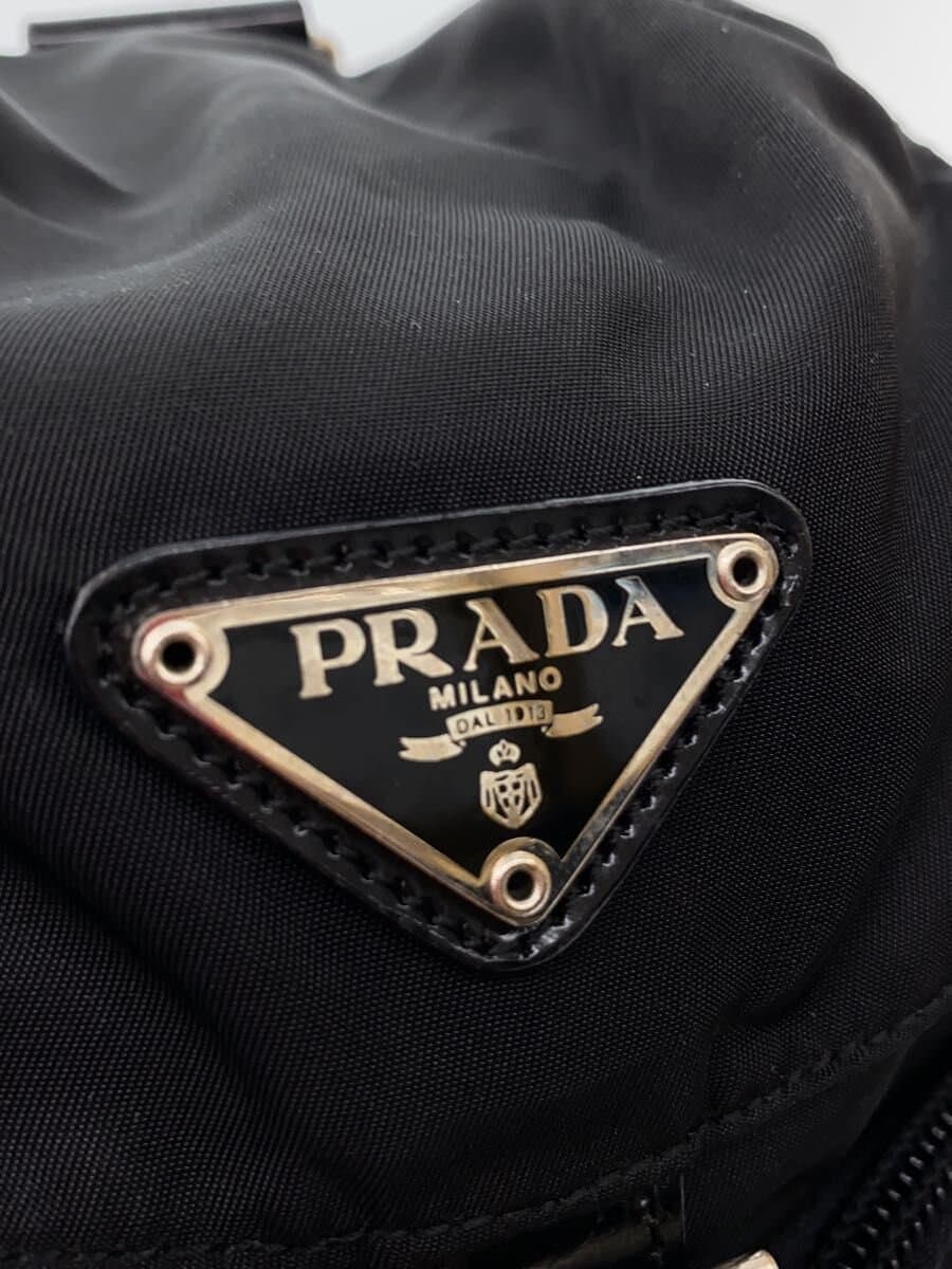 PRADA backpack nylon black plain V130 5