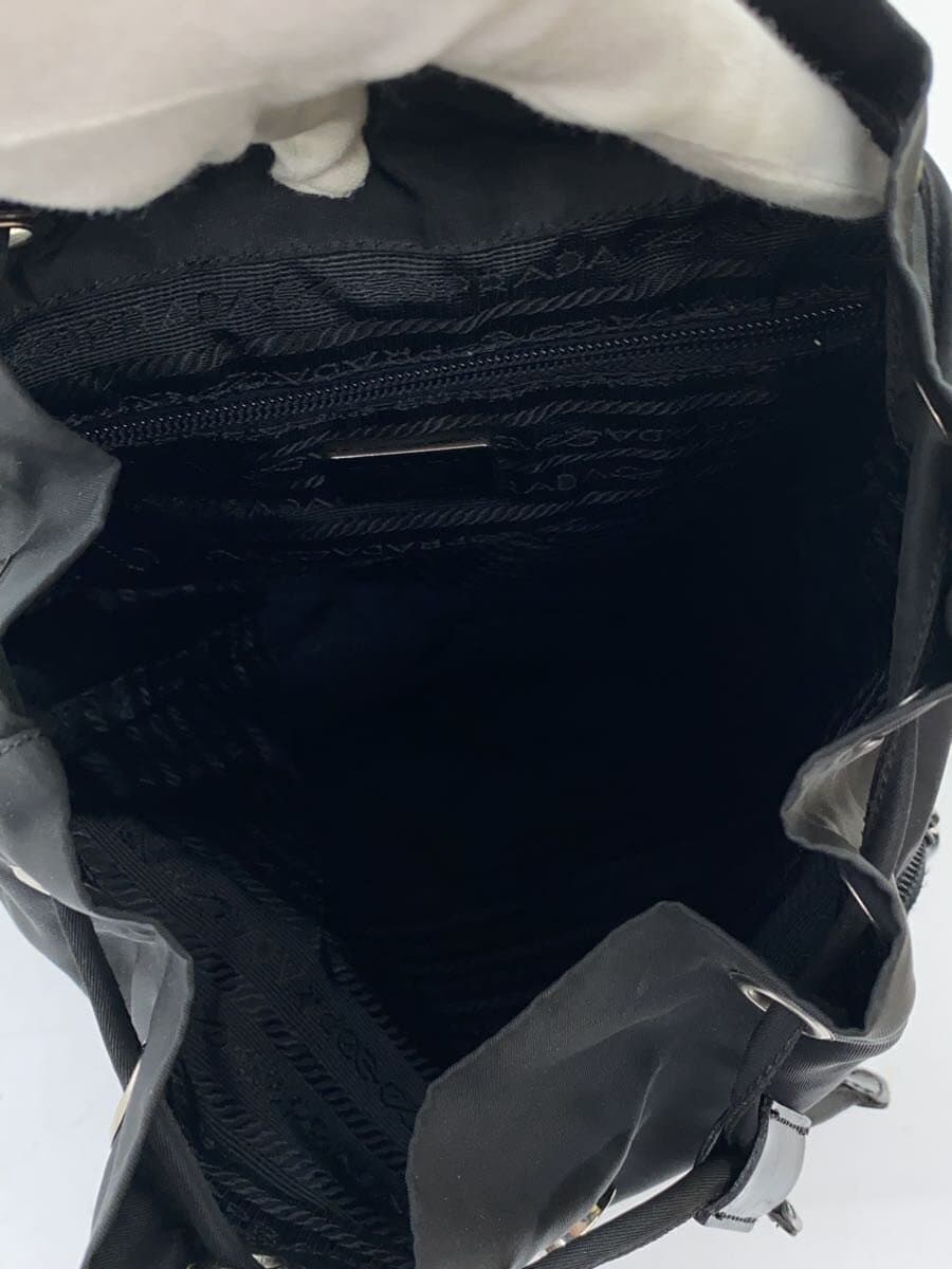 PRADA backpack nylon black plain V130 6