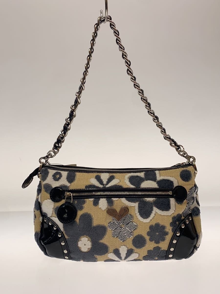 Think Bee! Handbag -- BEG Floral Print 9321-01 3