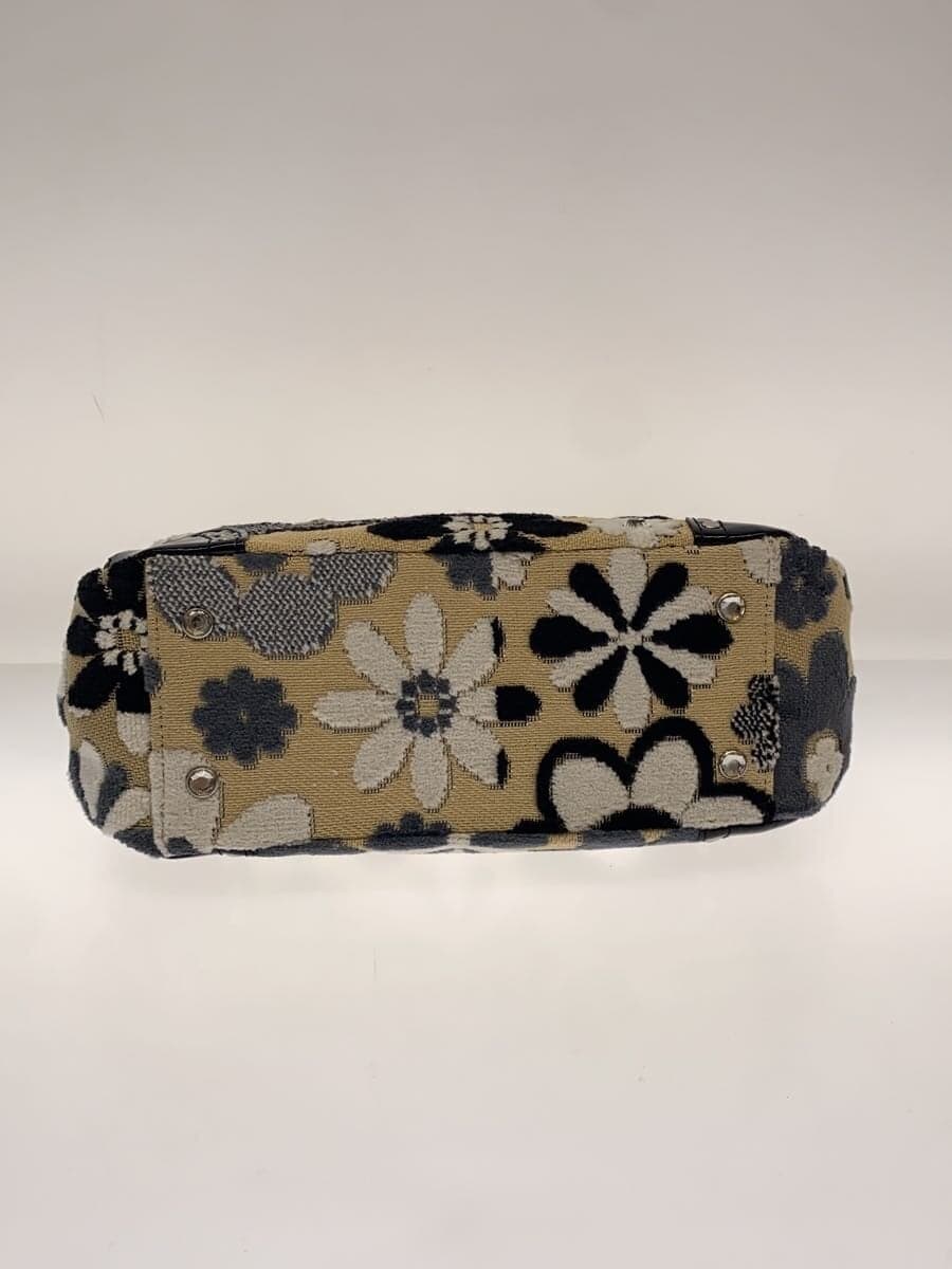 Think Bee! Handbag -- BEG Floral Print 9321-01 4