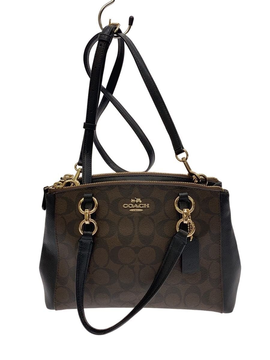 COACH Shoulder Bag -- BRW Allover Pattern f36718