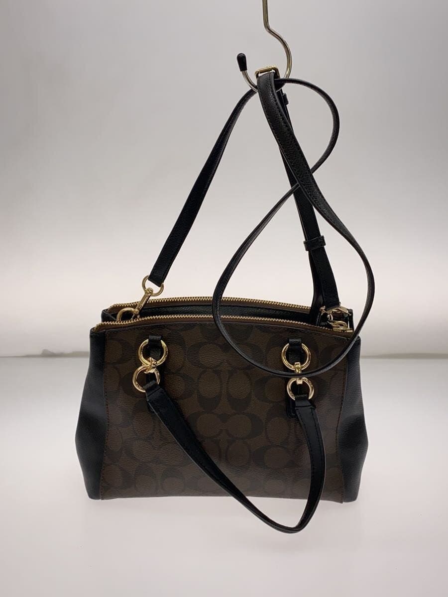 COACH Shoulder Bag -- BRW Allover Pattern f36718 3