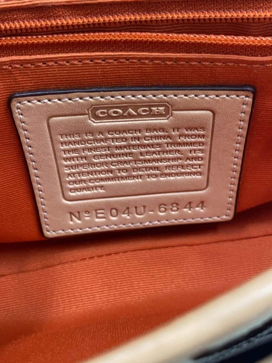 COACH Shoulder Bag_Signature Canvas BEG All Over Pattern 6