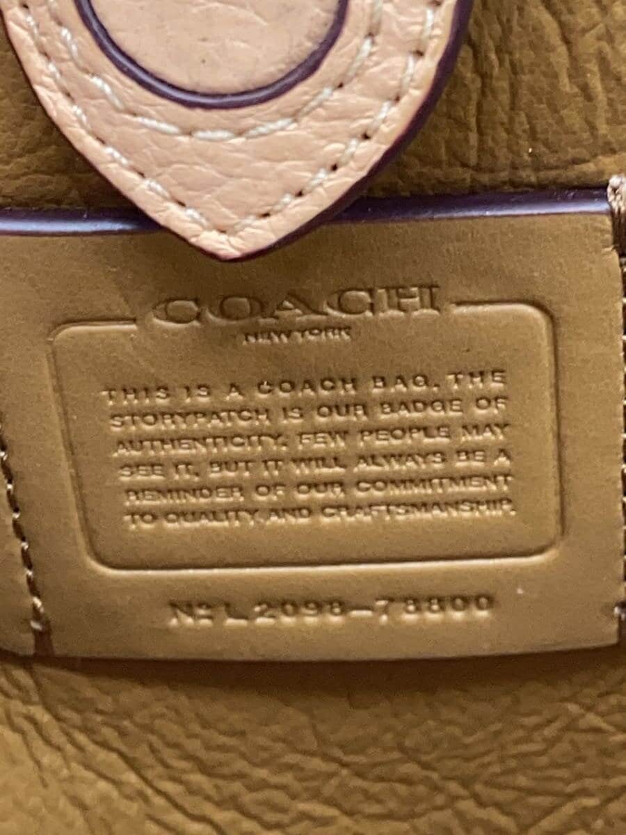 COACH Shoulder Bag Leather PNK 78800 9