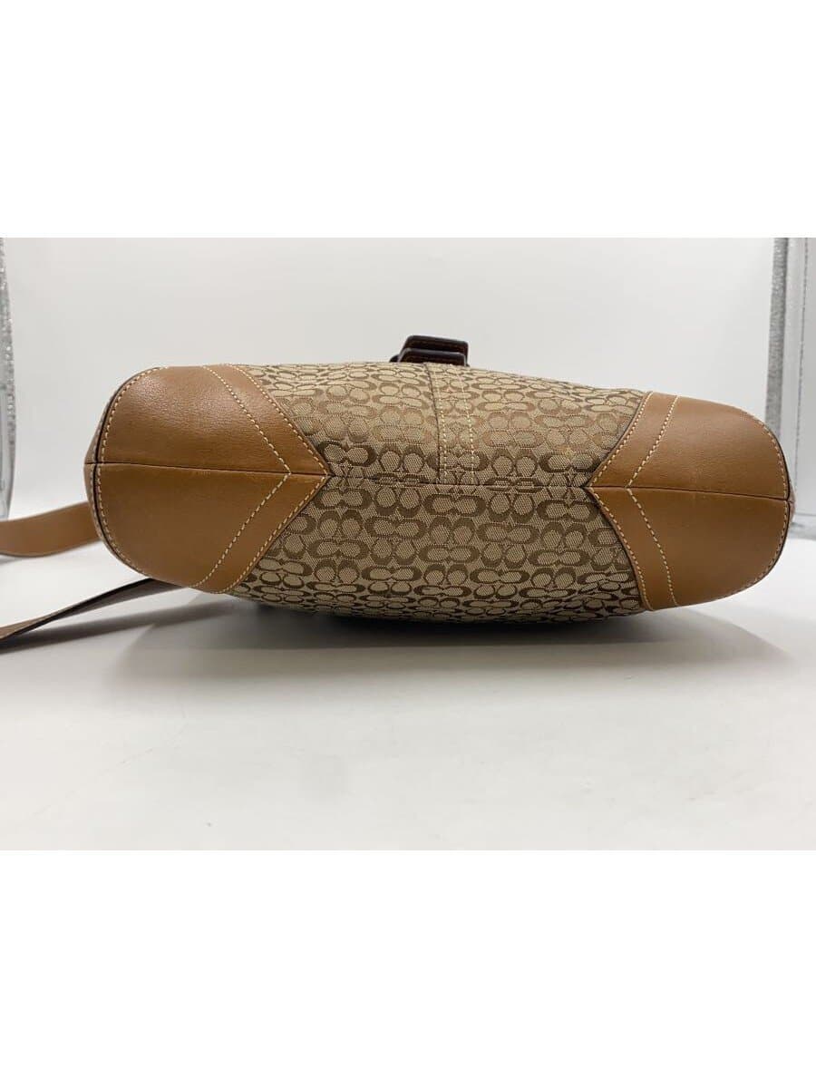 COACH Shoulder Bag Canvas BEG All Over Pattern 6376 4