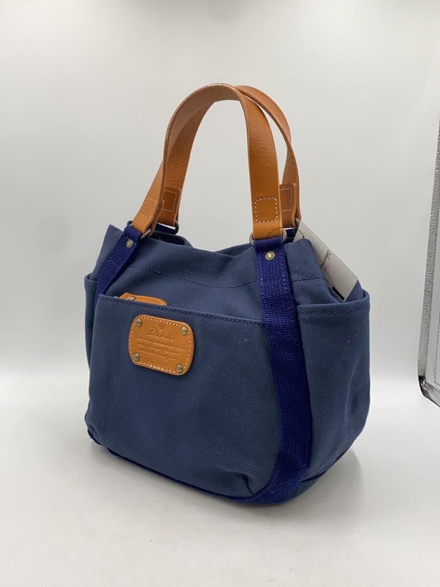 DAKOTA Tote Bag Canvas Leather NVY 2