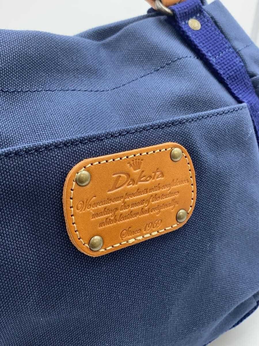 DAKOTA Tote Bag Canvas Leather NVY 5