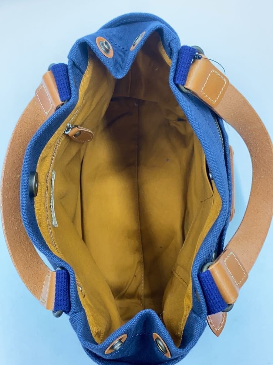 DAKOTA Tote Bag Canvas Leather NVY 6