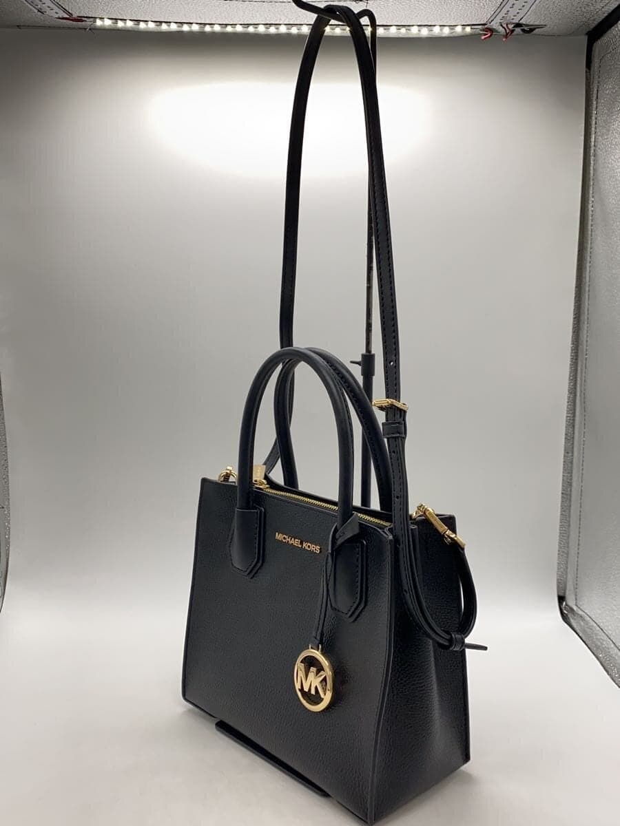 MICHAEL KORSMERCER MD MESSENGER LEATHER Shoulder Bag Leather BLK 35S1GM9M2L 2