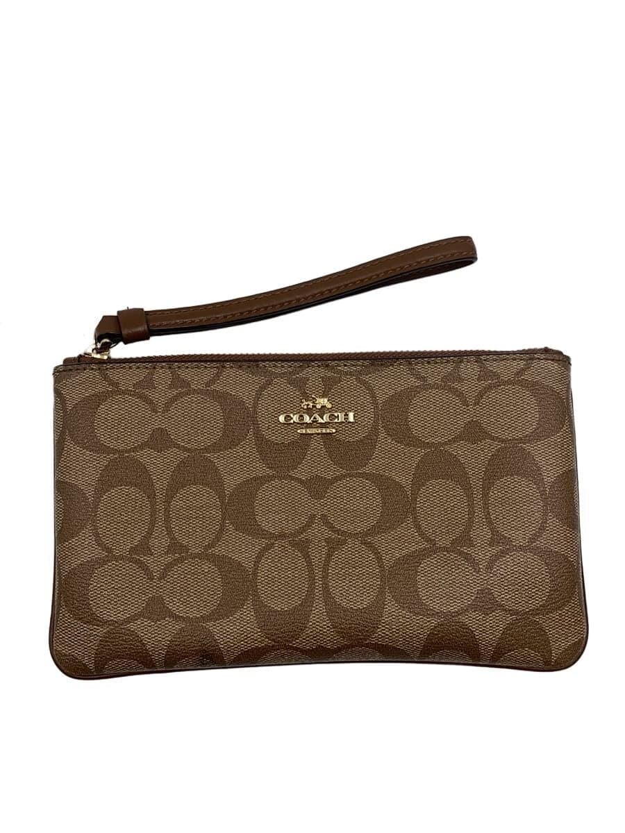COACH Pouch Leather BRW All-over pattern F58695