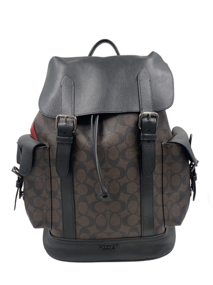 COACH Backpack Leather BRW All-over pattern C1242