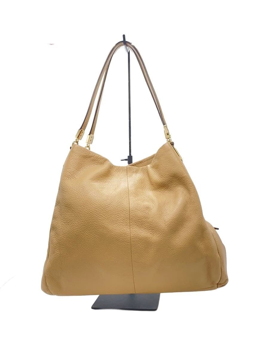 COACH Shoulder Bag Leather Beige F35595 3