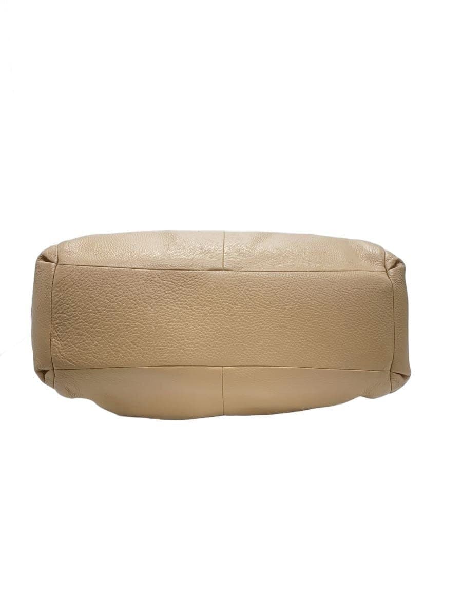 COACH Shoulder Bag Leather Beige F35595 4