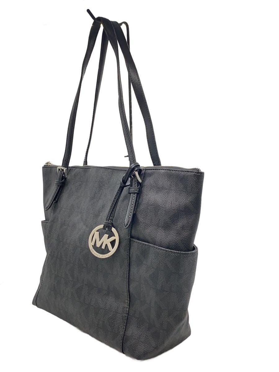 MICHAEL KORS tote bag leather black all-over pattern 35T5STTT8B 2
