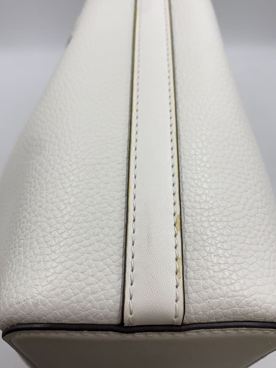 MICHAEL KORS Carson Medium Pebbled Leather Satchel Handbag -- WHT 35S5G2ZS3T 7