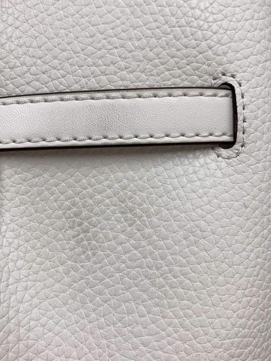 MICHAEL KORS Carson Medium Pebbled Leather Satchel Handbag -- WHT 35S5G2ZS3T 9