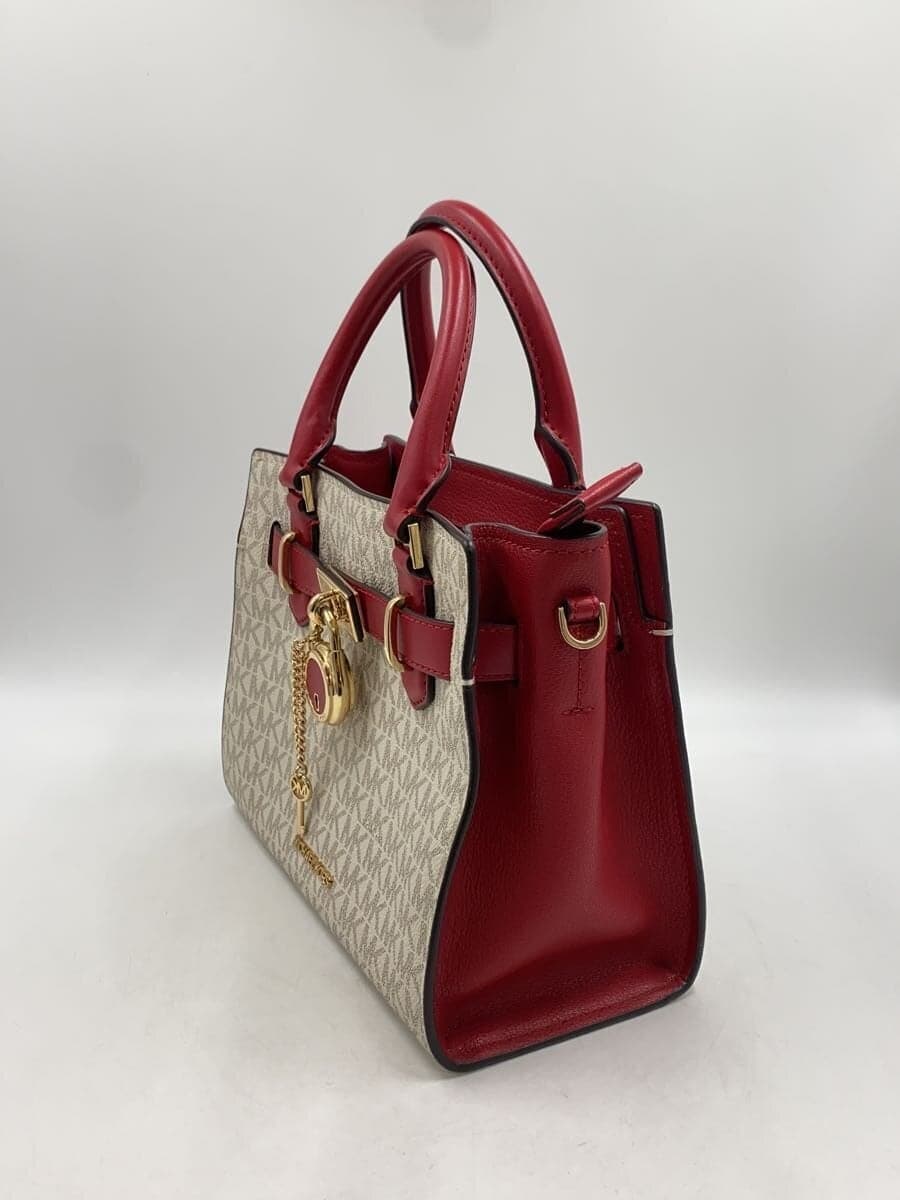 MICHAEL KORSHAMILTNM SMALL LOGO SATCHEL Handbag -- BEG All-over pattern 35F1GHMS 2