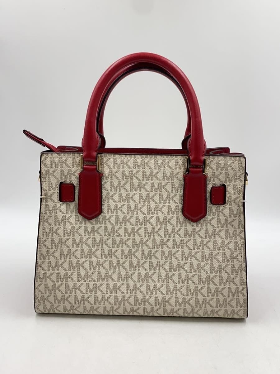 MICHAEL KORSHAMILTNM SMALL LOGO SATCHEL Handbag -- BEG All-over pattern 35F1GHMS 3