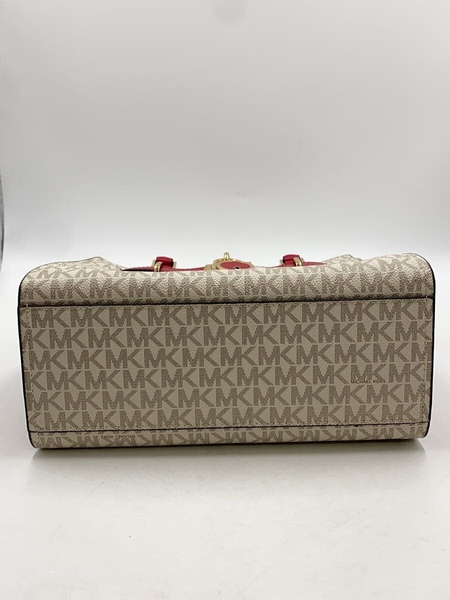 MICHAEL KORSHAMILTNM SMALL LOGO SATCHEL Handbag -- BEG All-over pattern 35F1GHMS 4