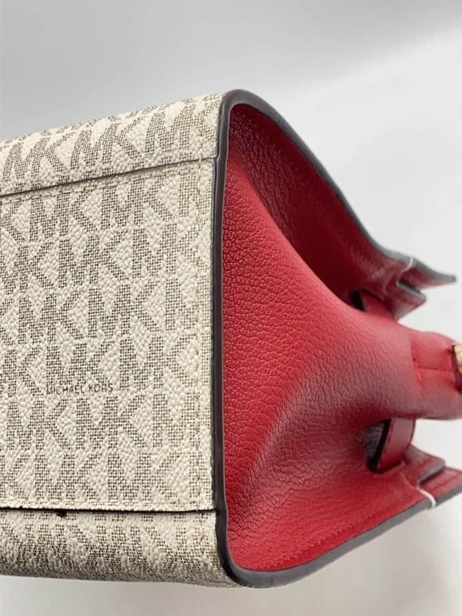 MICHAEL KORSHAMILTNM SMALL LOGO SATCHEL Handbag -- BEG All-over pattern 35F1GHMS 7