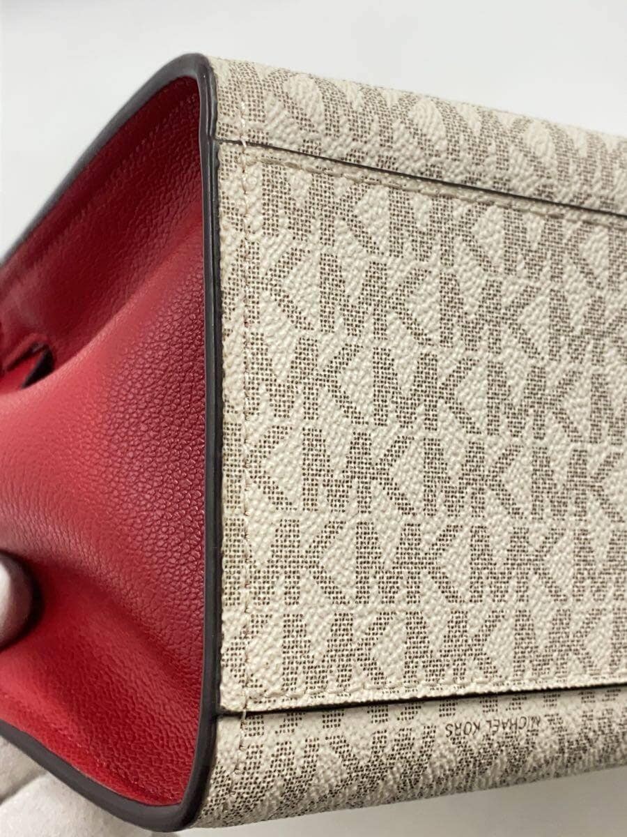 MICHAEL KORSHAMILTNM SMALL LOGO SATCHEL Handbag -- BEG All-over pattern 35F1GHMS 8