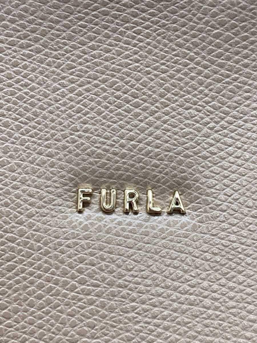 FURLA handbag leather BEG 5