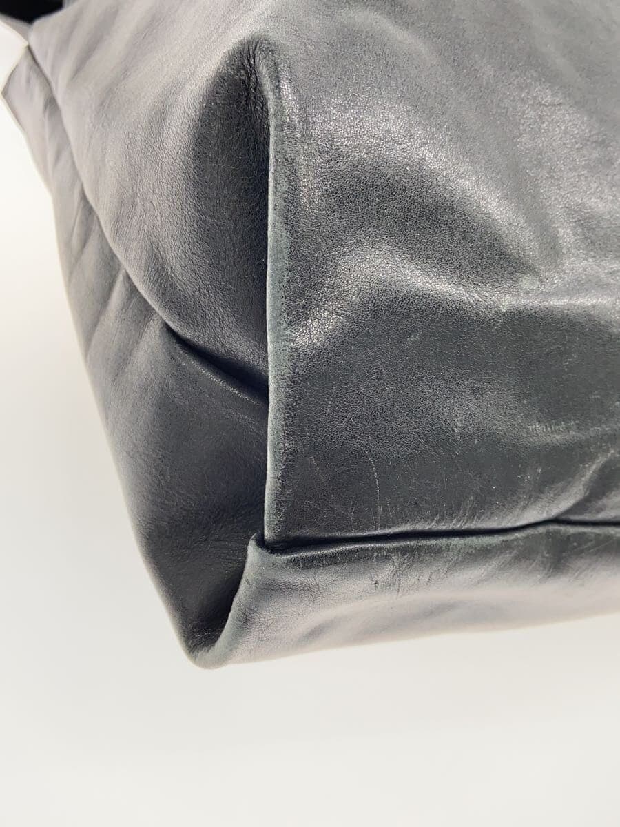 Other Brand Tote Bag Leather BLK Solid 7