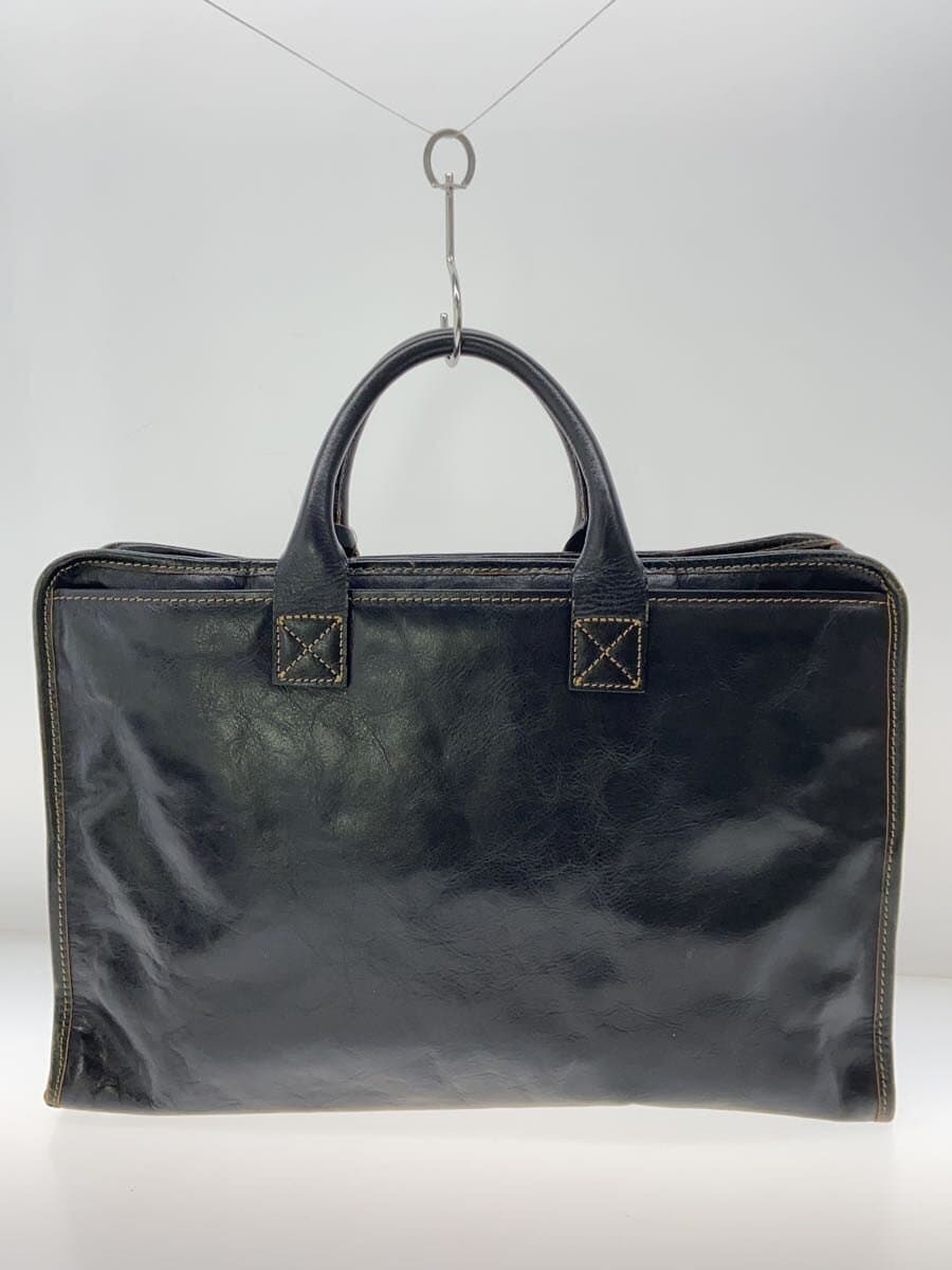 DEUX MONCX Samsonite Tote Bag Leather BLK 3
