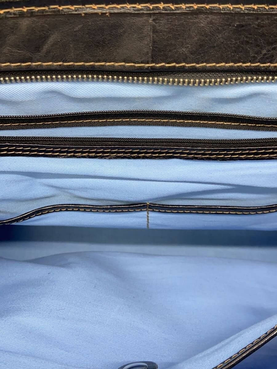 DEUX MONCX Samsonite Tote Bag Leather BLK 6