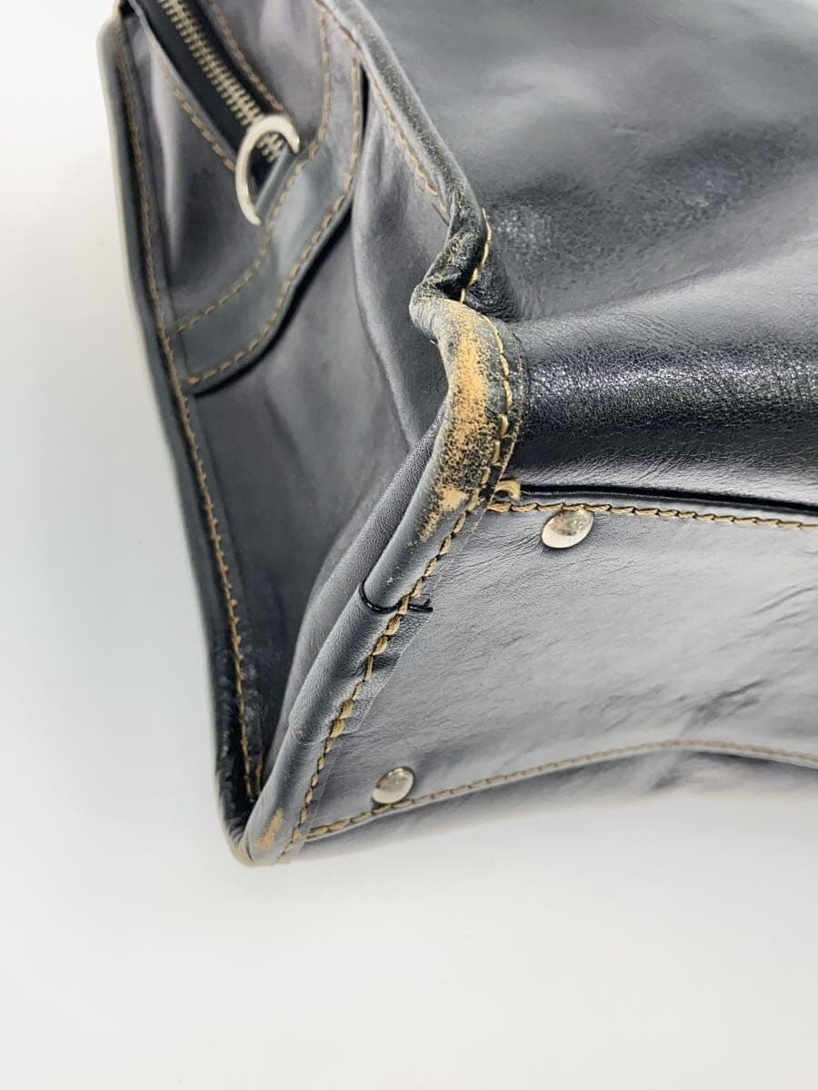 DEUX MONCX Samsonite Tote Bag Leather BLK 7