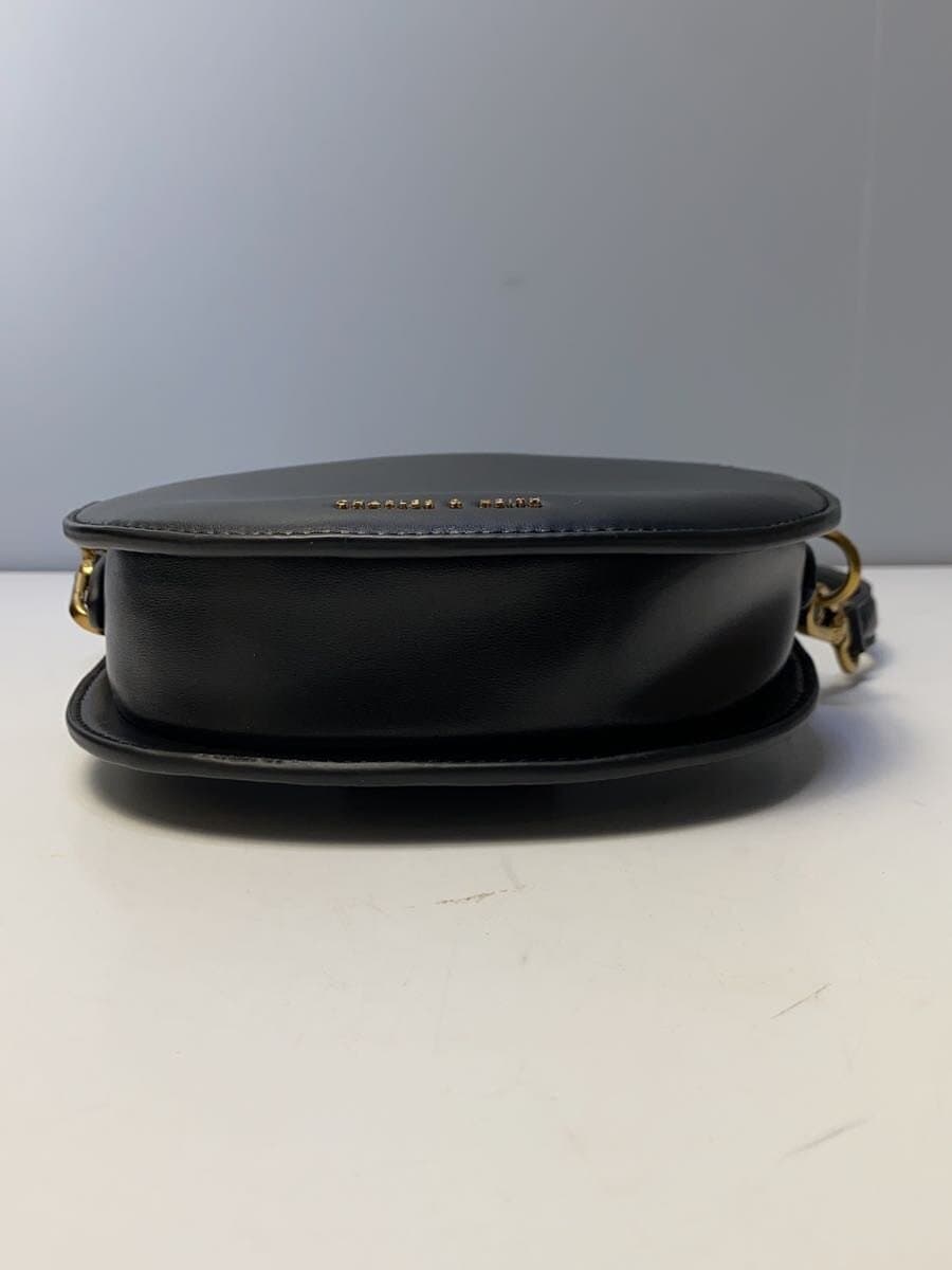 CHARLES&KEITH Gabine Saddle Bag Shoulder Bag Leather BLK 4
