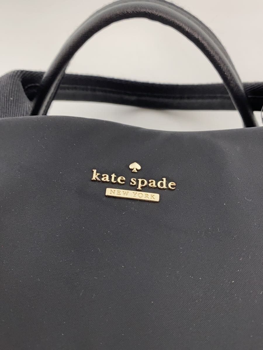 kate spade new york Bijou Handbag Nylon BLK Inside With Stain 5