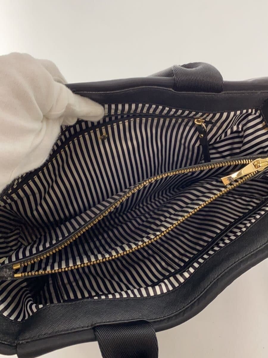 kate spade new york Bijou Handbag Nylon BLK Inside With Stain 6